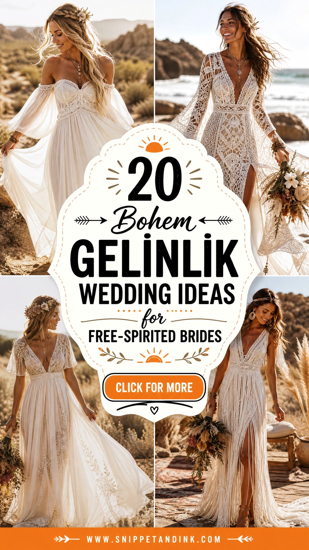 20 Bohem Gelinlik Wedding Ideas for Free-Spirited Brides - 20 Bohem Gelinlik Wedding Ideas for Free-Spirited Brides