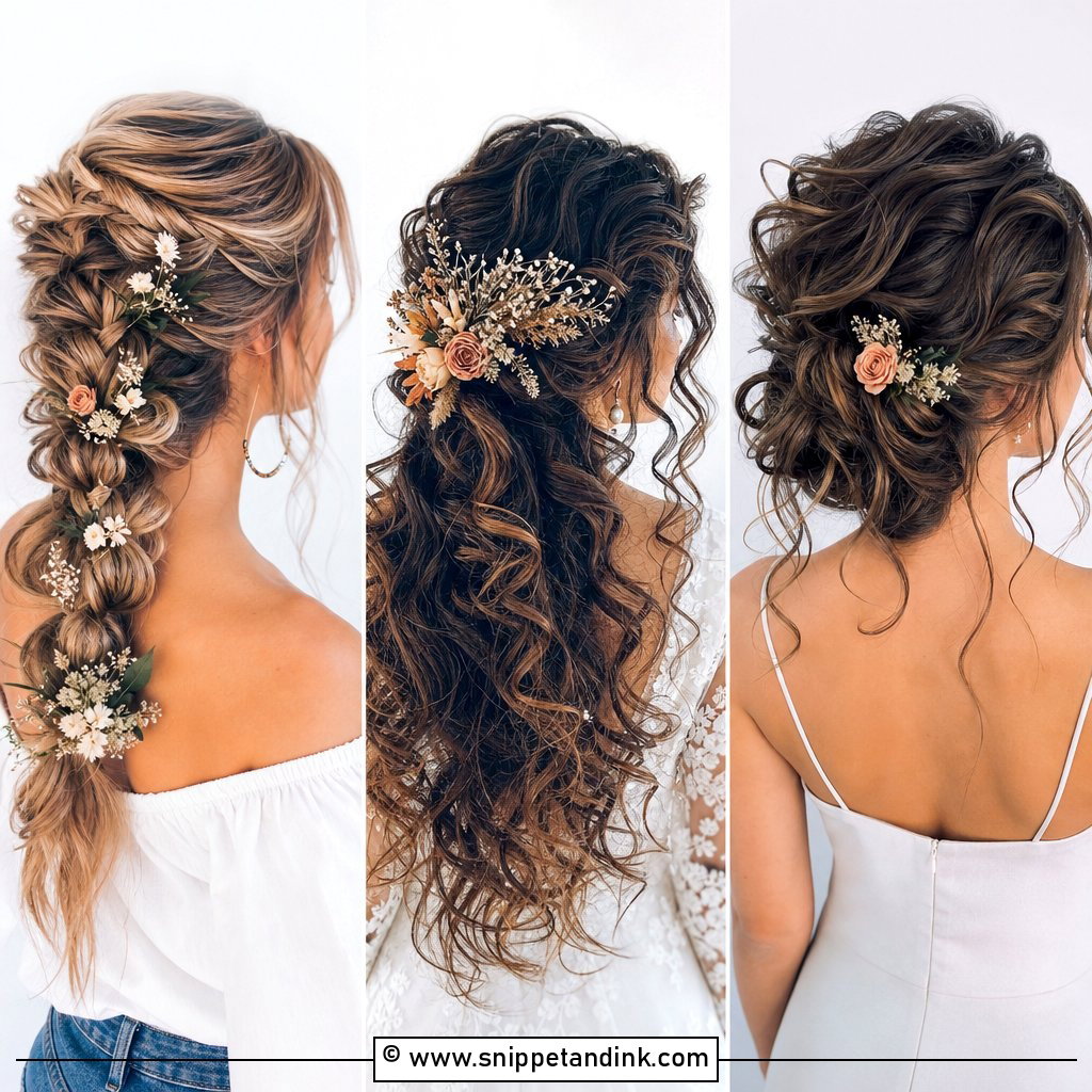 20 Bohemian Bridal Hair Ideas for Effortless Wedding Beauty