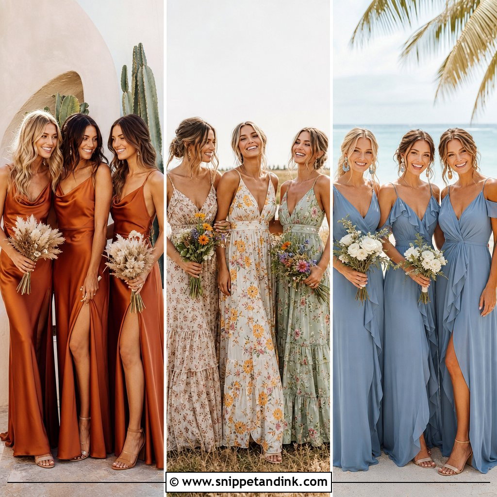 20 Boho Bridal Party Ideas for a Relaxed Stylish Wedding