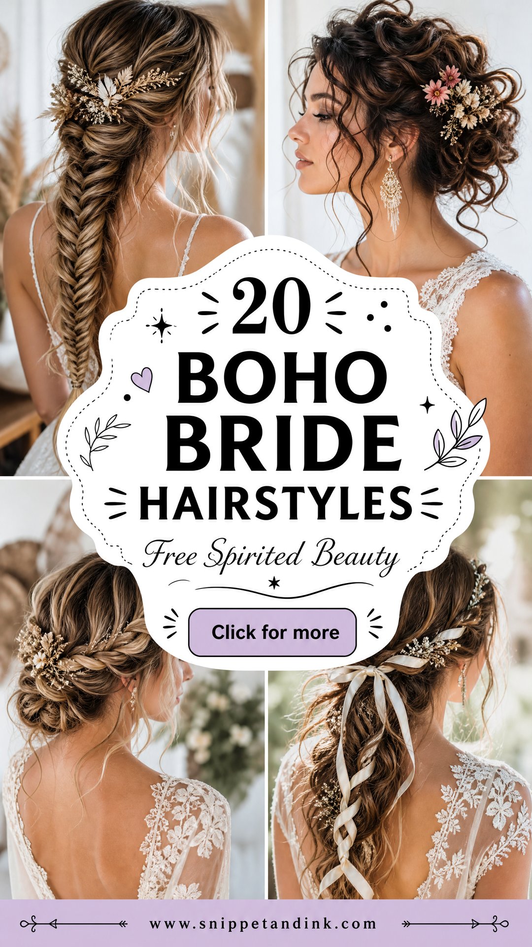 20 Boho Bride Hairstyles for Dreamy Free-Spirited Looks - 20 Boho Bride Hairstyles for Dreamy Free-Spirited Looks