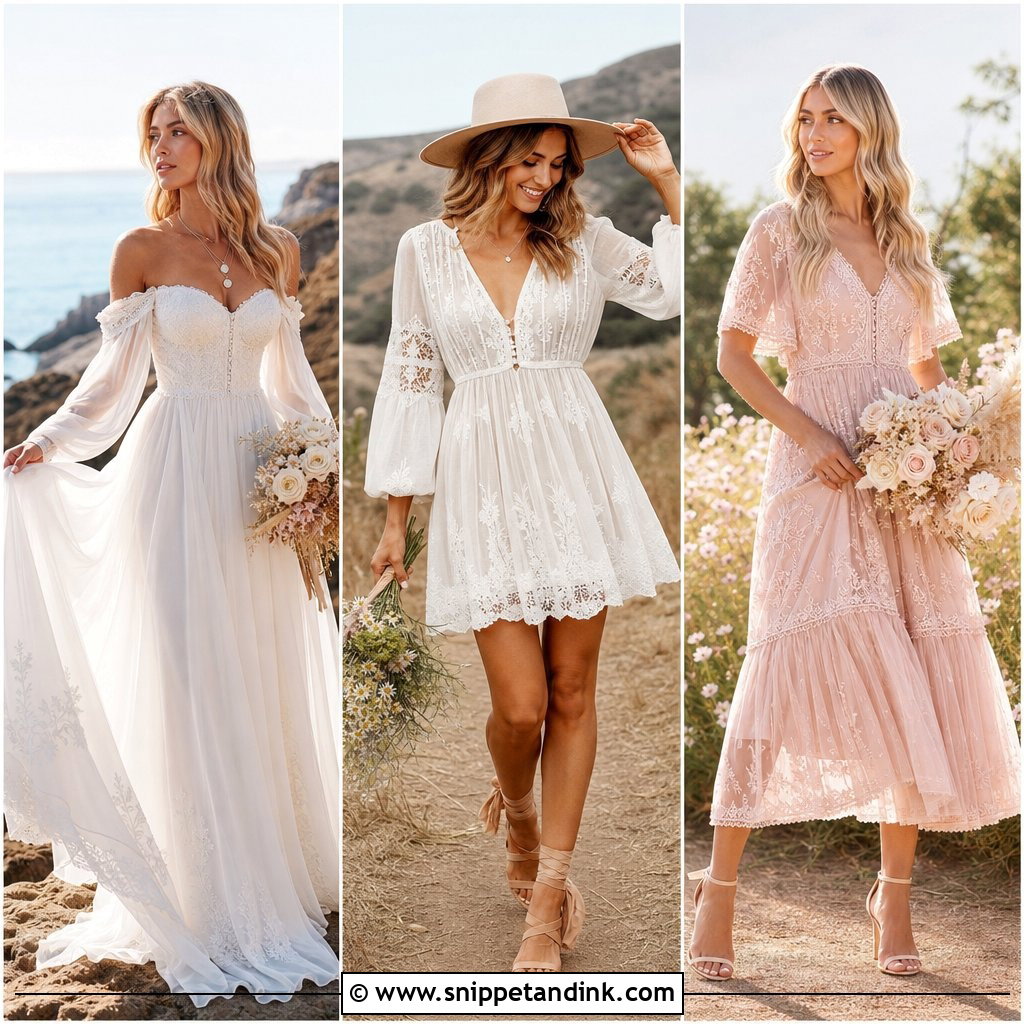 20 Boho Elopement Dress Ideas for an Intimate Adventure