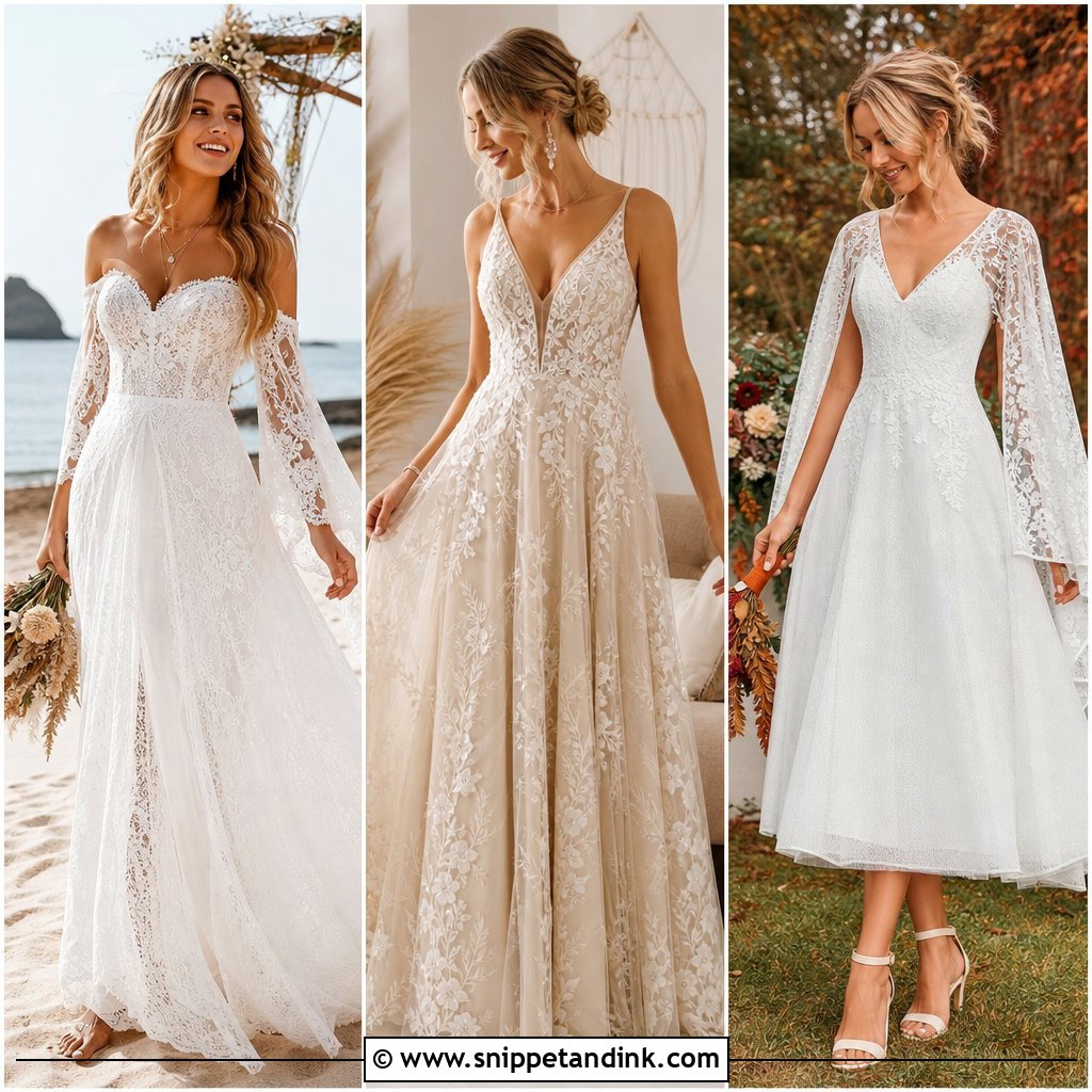 20 Boho Fall Wedding Dress Ideas for an Enchanting Bride