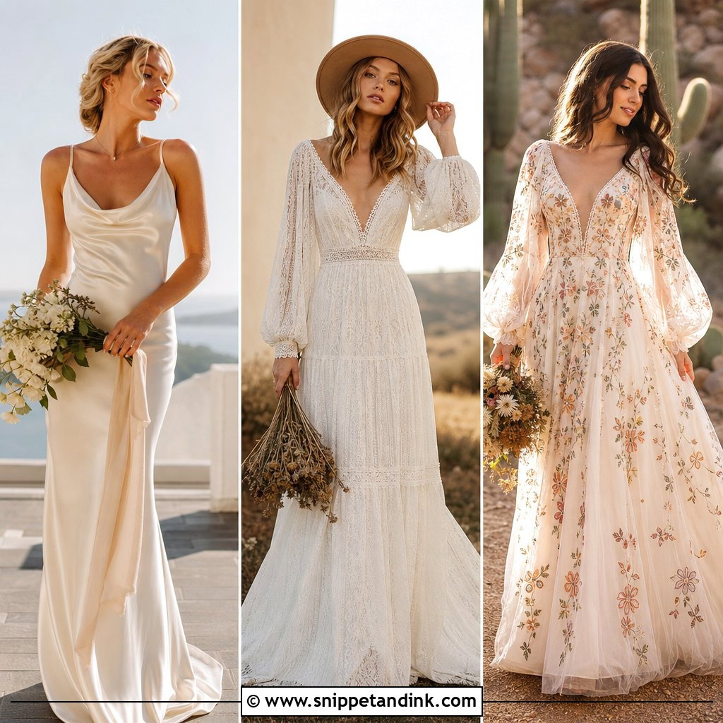 20 Boho Vintage Wedding Dress Ideas for Timeless Brides