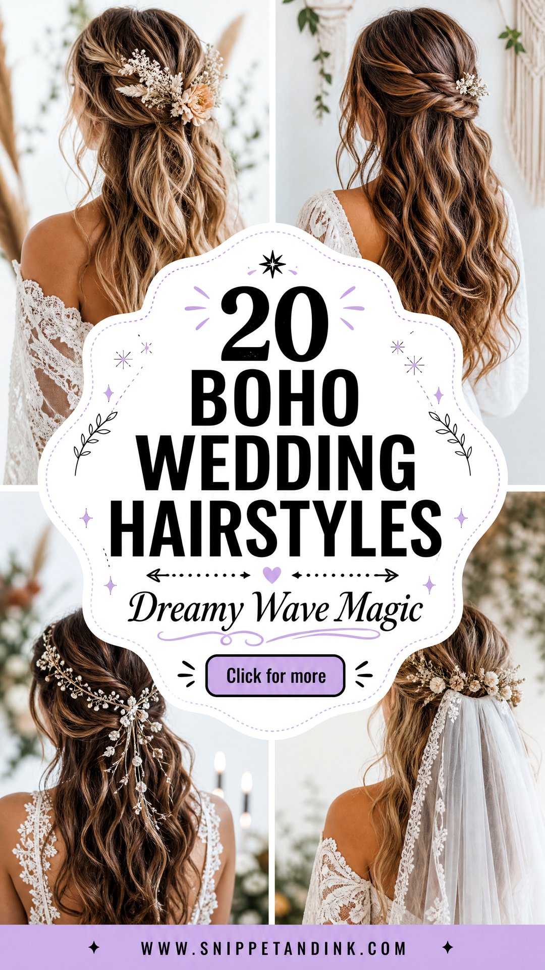 20 Boho Wedding Hairstyles for Long Hair With Dreamy Waves - 20 Boho Wedding Hairstyles for Long Hair With Dreamy Waves