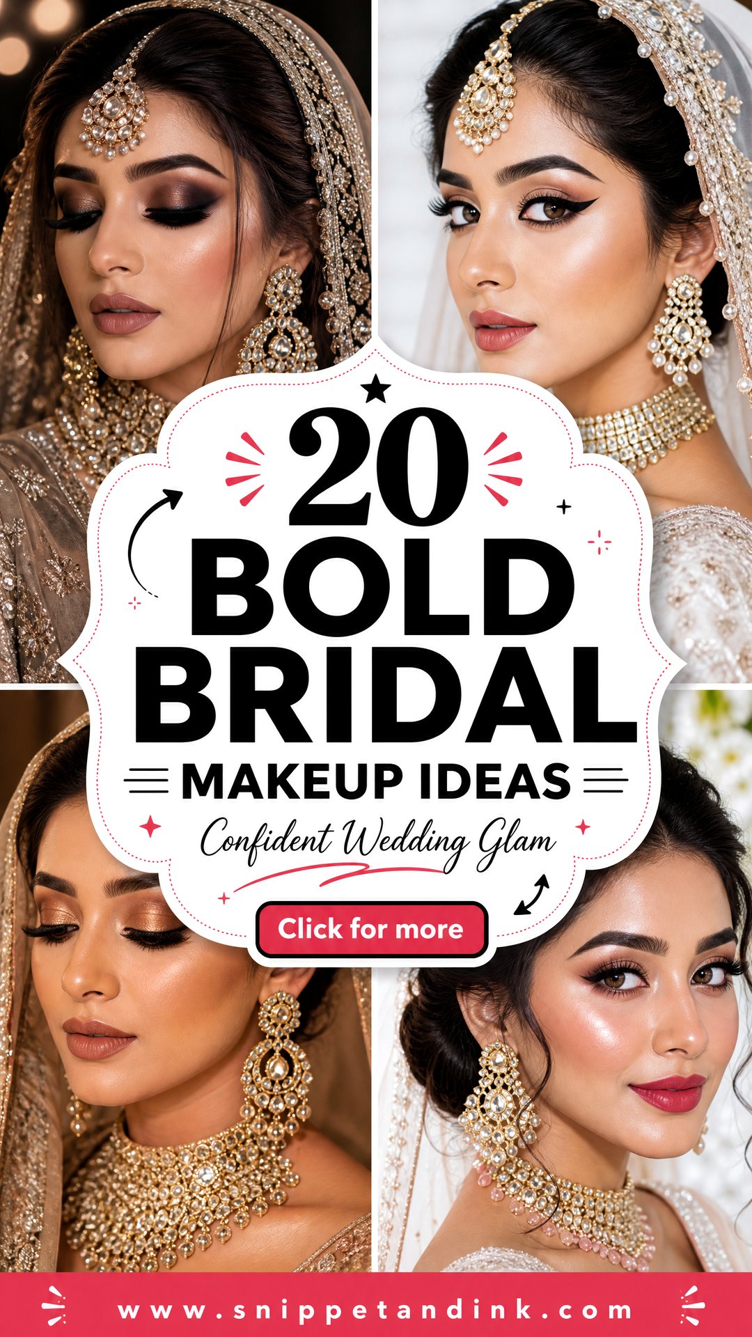20 Bold Bridal Makeup Ideas for a Confident Wedding Look - 20 Bold Bridal Makeup Ideas for a Confident Wedding Look