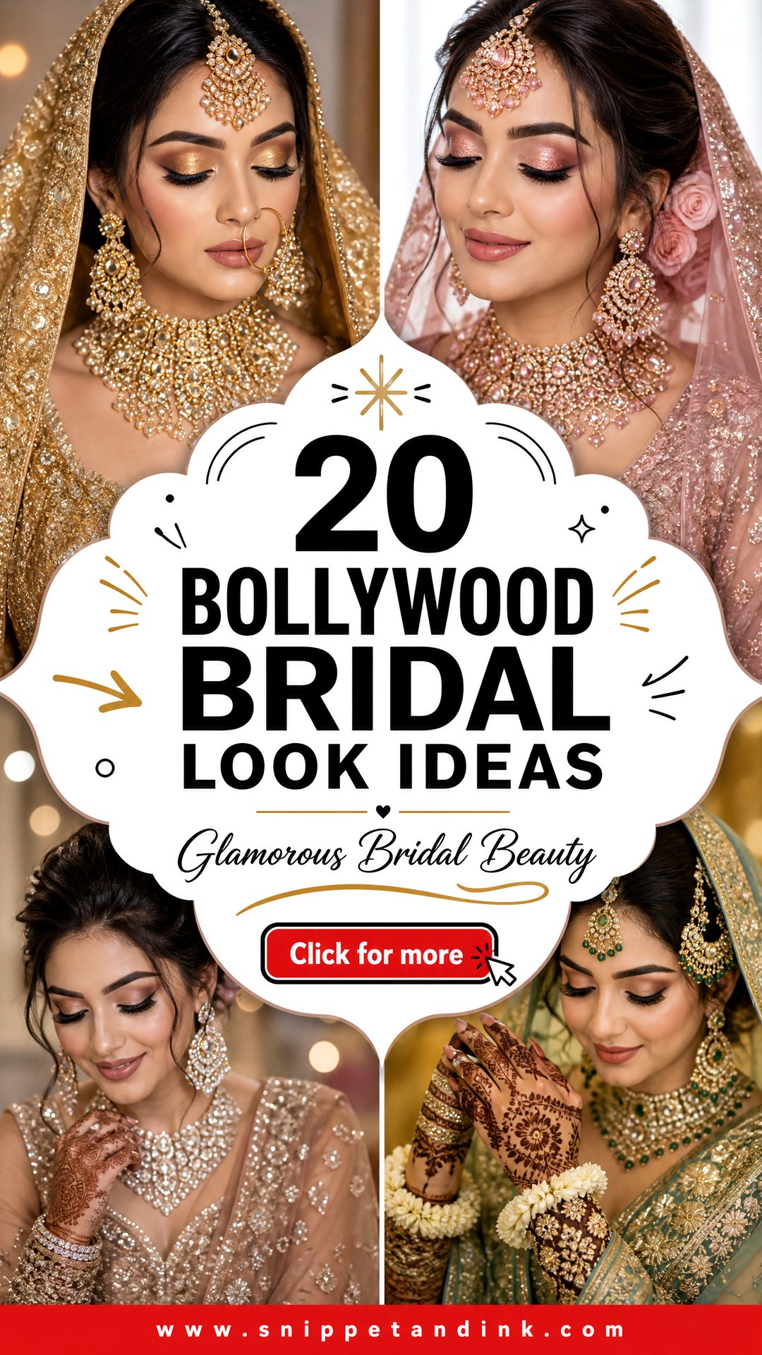 20 Bollywood Bridal Look Ideas for Glamorous Brides - 20 Bollywood Bridal Look Ideas for Glamorous Brides