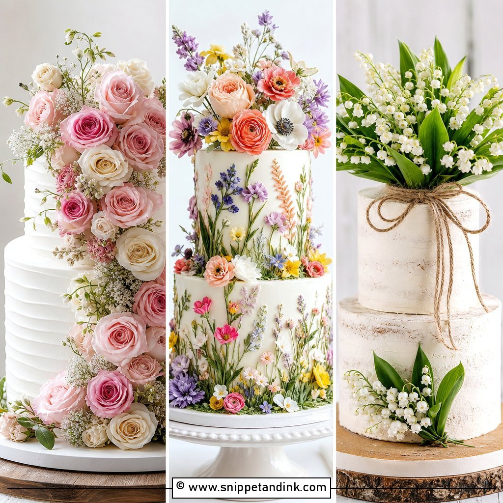 20 Bouquet Cake Design Ideas for Wedding Inspiration