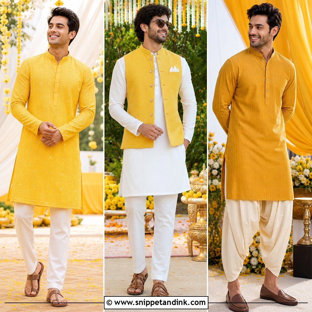20 Boys Haldi Outfit Ideas: Joyful Styles for Wedding Celebrations