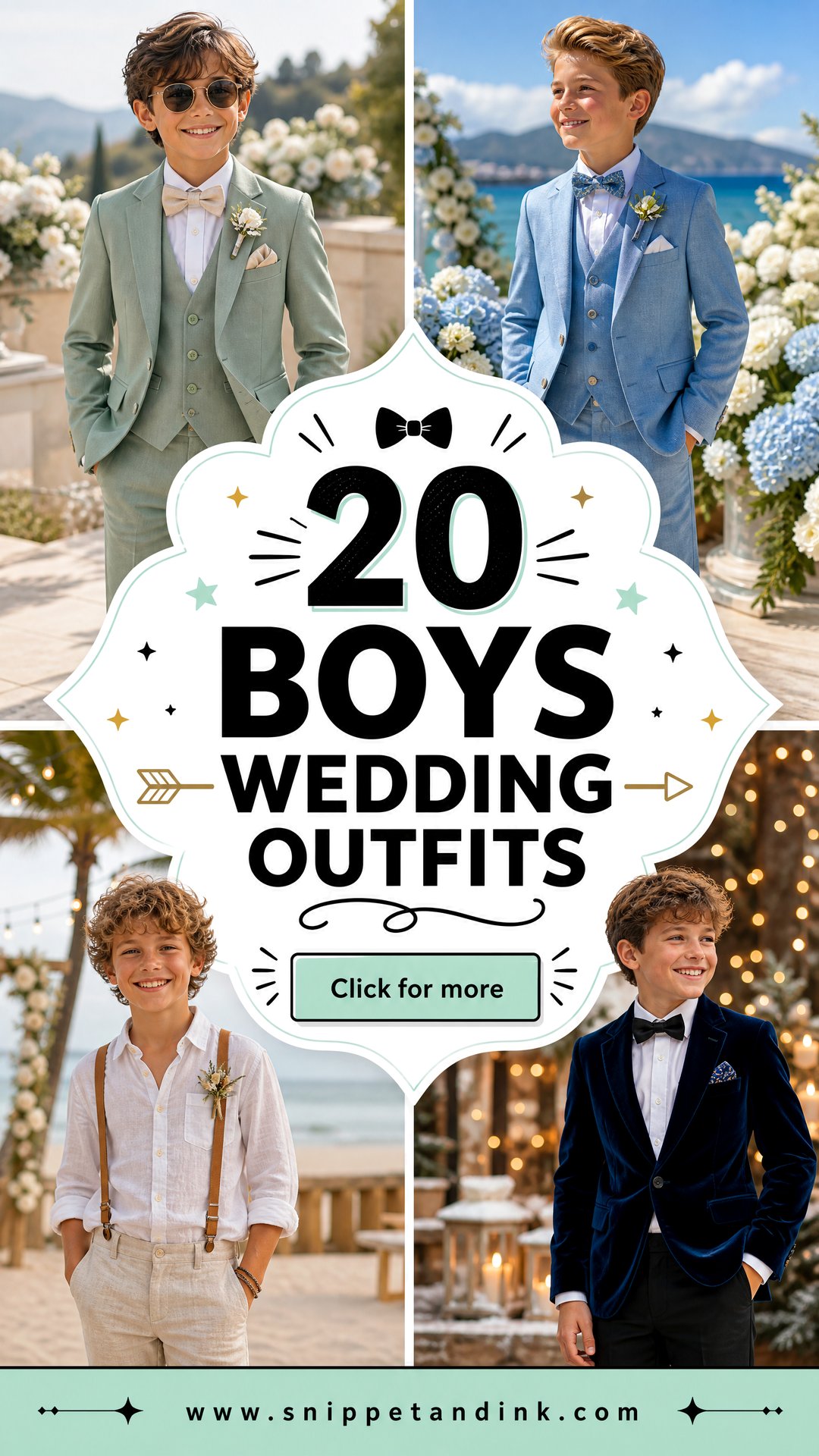 20 Boys Wedding Outfits for Stylish Young Guests and Grooms - 20 Boys Wedding Outfits for Stylish Young Guests and Grooms