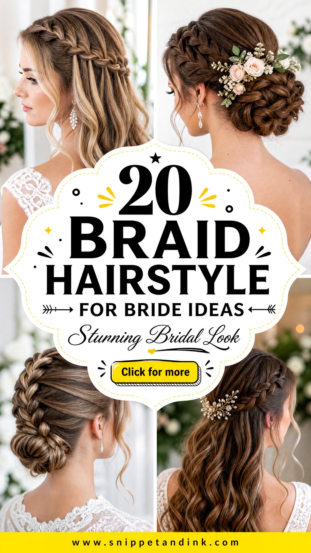 20 Braid Hairstyle for Bride Ideas for a Stunning Look - 20 Braid Hairstyle for Bride Ideas for a Stunning Look