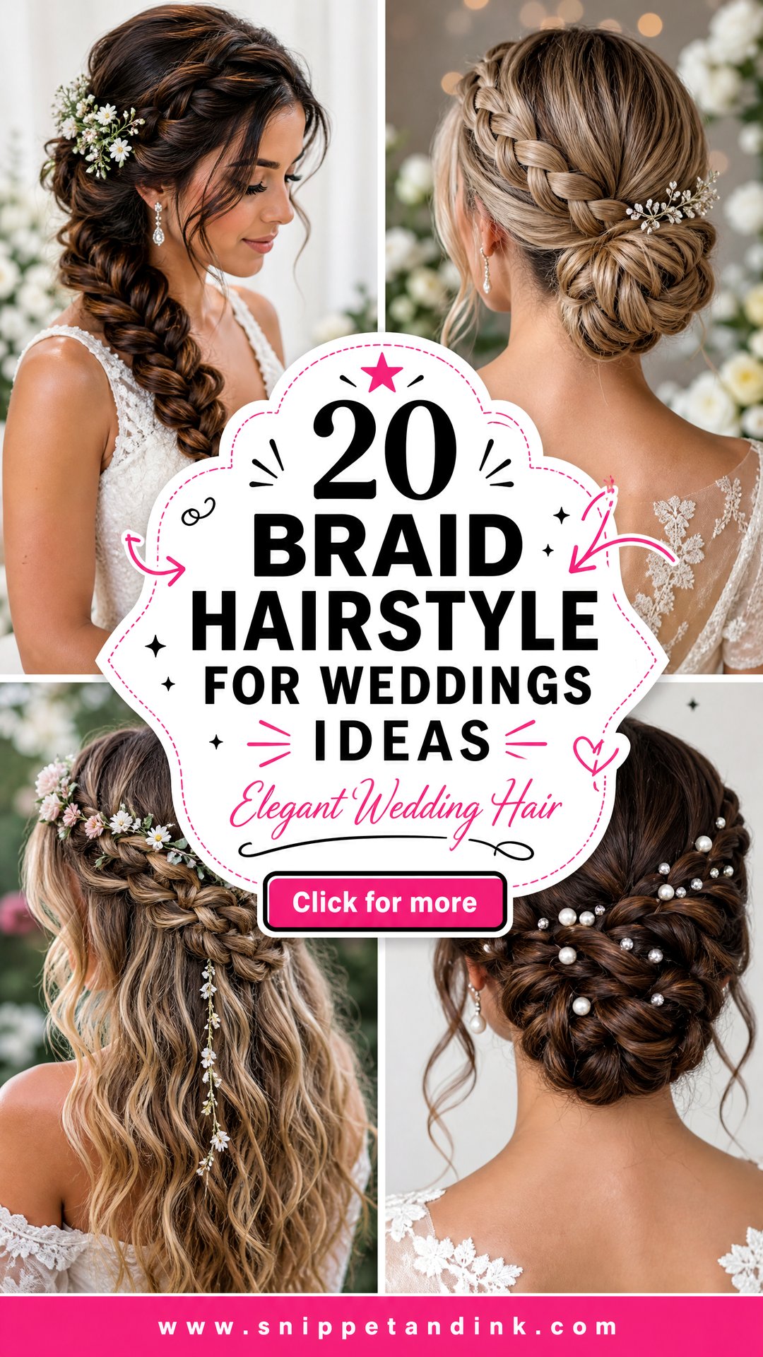 20 Braid Hairstyle for Weddings Ideas for Elegant Hair - 20 Braid Hairstyle for Weddings Ideas for Elegant Hair