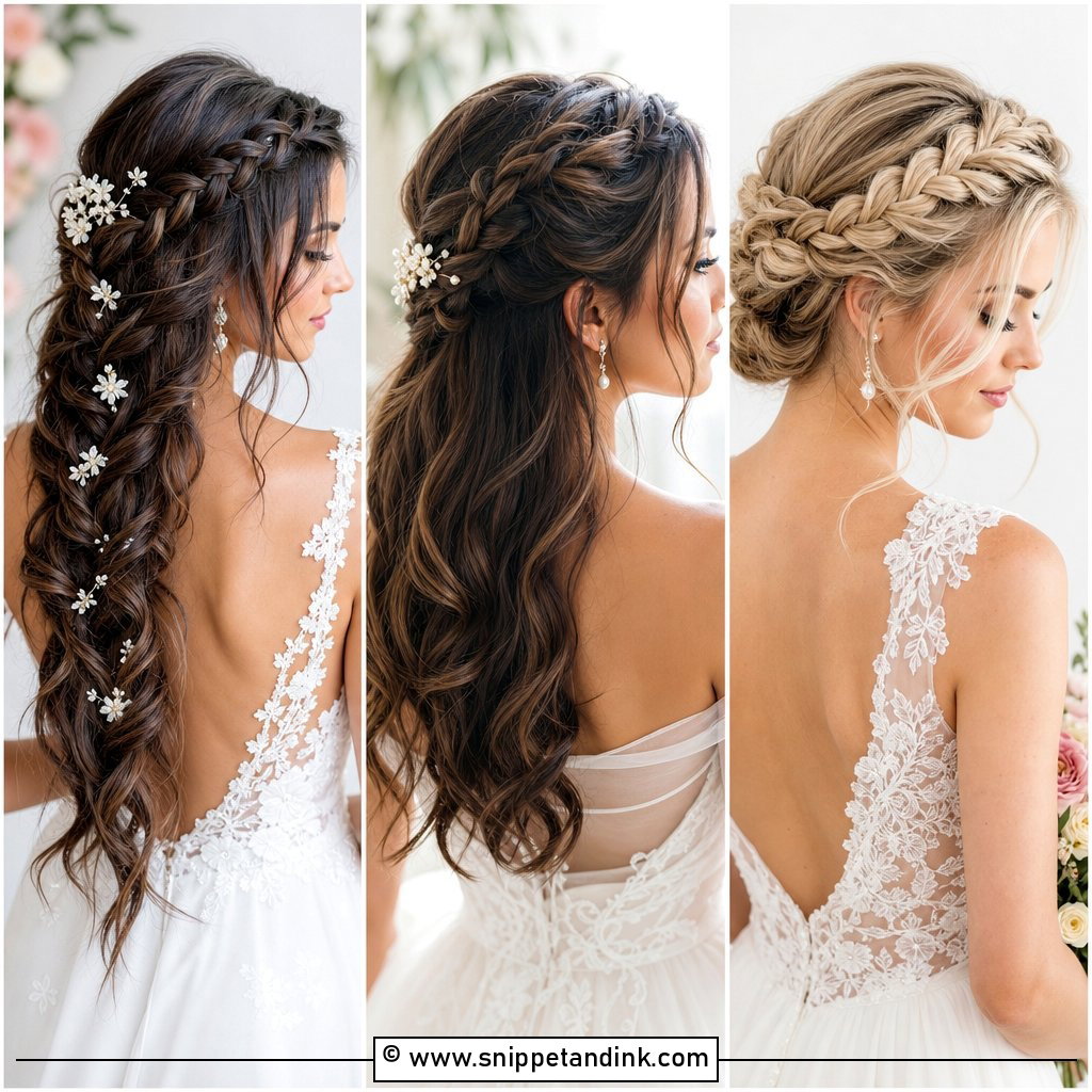 20 Braid Hairstyles for Bride Looks With Romantic Charm