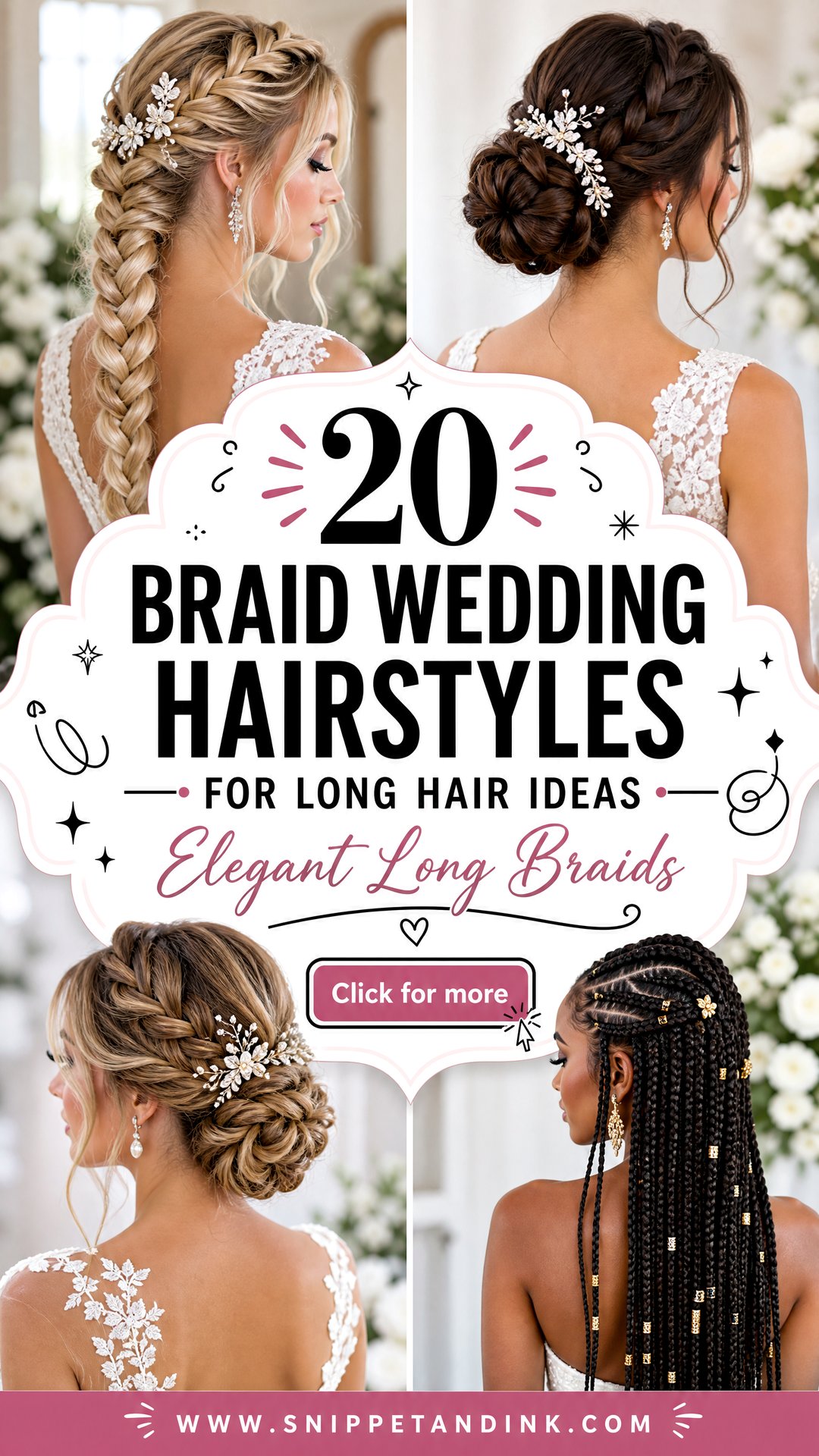 20 Braid Wedding Hairstyles for Long Hair Brides - 20 Braid Wedding Hairstyles for Long Hair Brides