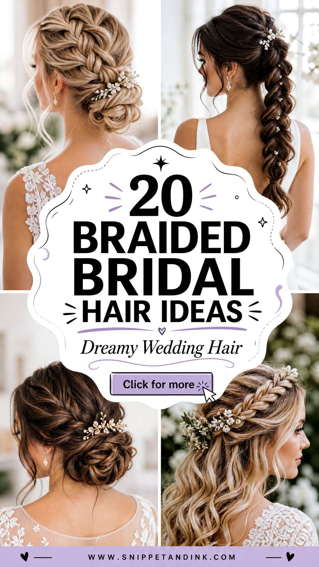 20 Braided Bridal Hair Ideas for a Dreamy Wedding Look - 20 Braided Bridal Hair Ideas for a Dreamy Wedding Look