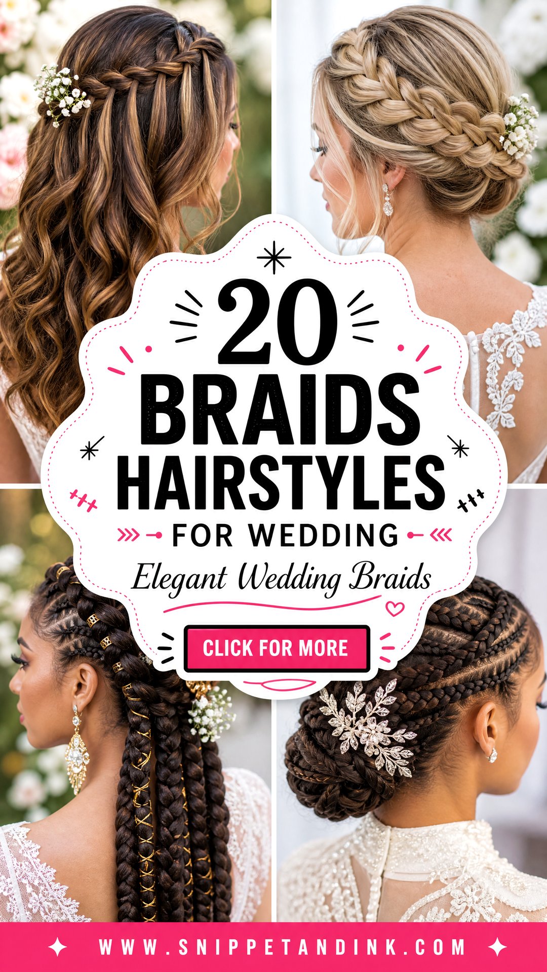 20 Braids Hairstyles for Wedding Elegant Looks for Brides - 20 Braids Hairstyles for Wedding: Elegant Looks for Brides