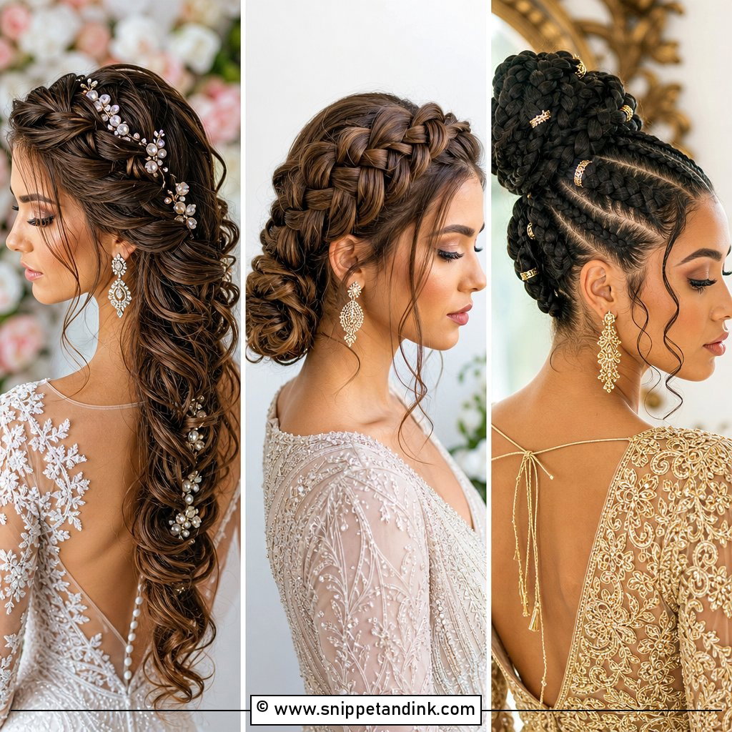 20 Braids Hairstyles for Wedding Elegant Looks for Brides