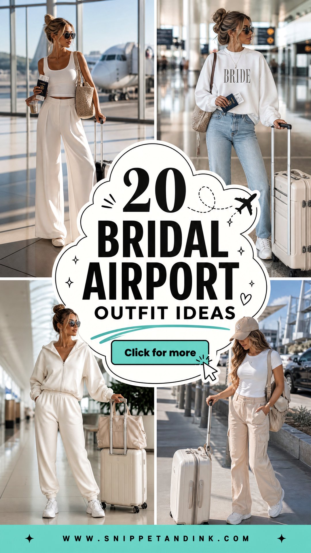 20 Bridal Airport Outfit Ideas for Stylish Honeymoon Travel - 20 Bridal Airport Outfit Ideas for Stylish Honeymoon Travel