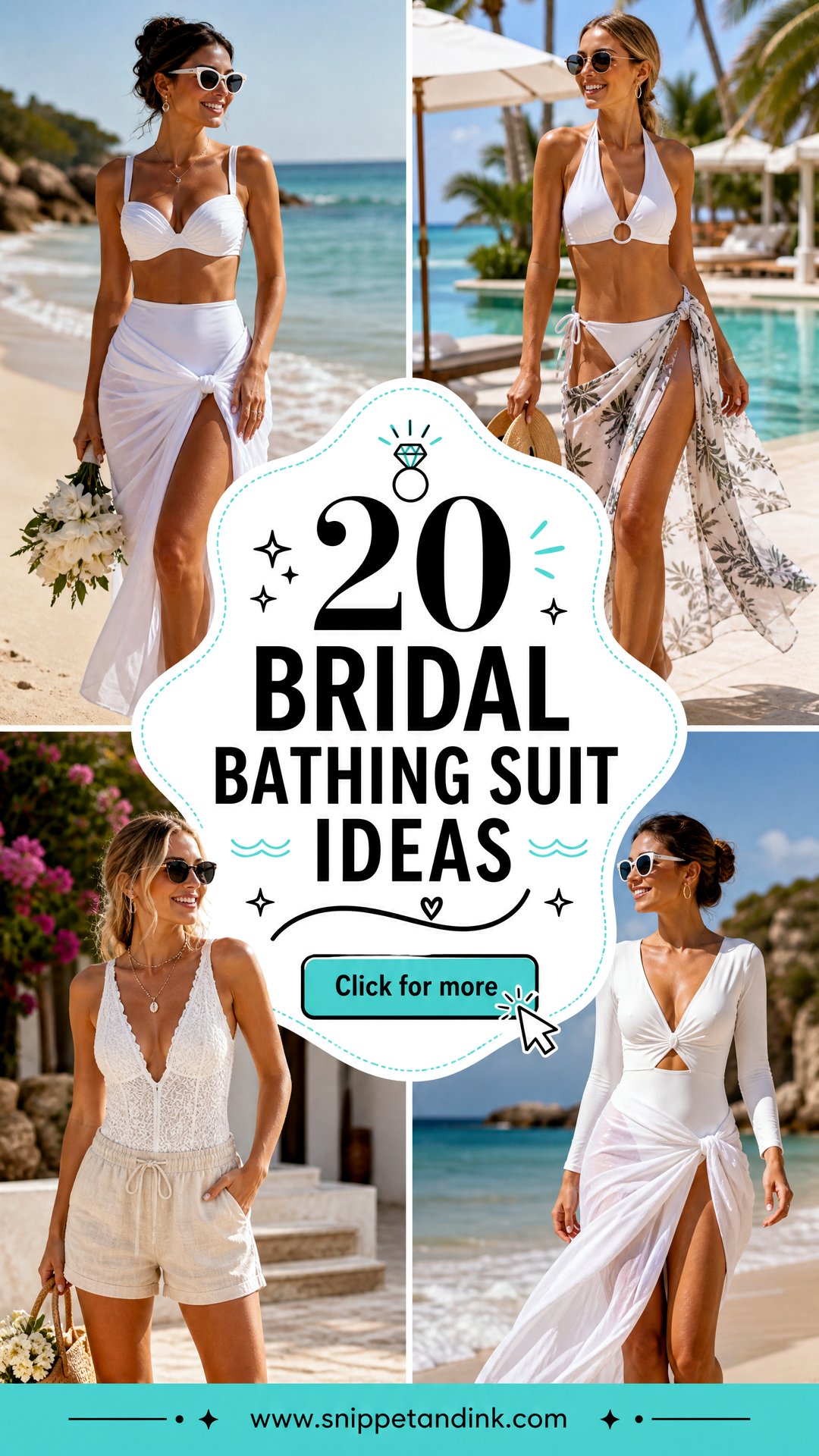 20 Bridal Bathing Suit Ideas Chic Looks for Beach Honeymoons - 20 Bridal Bathing Suit Ideas: Chic Looks for Beach Honeymoons