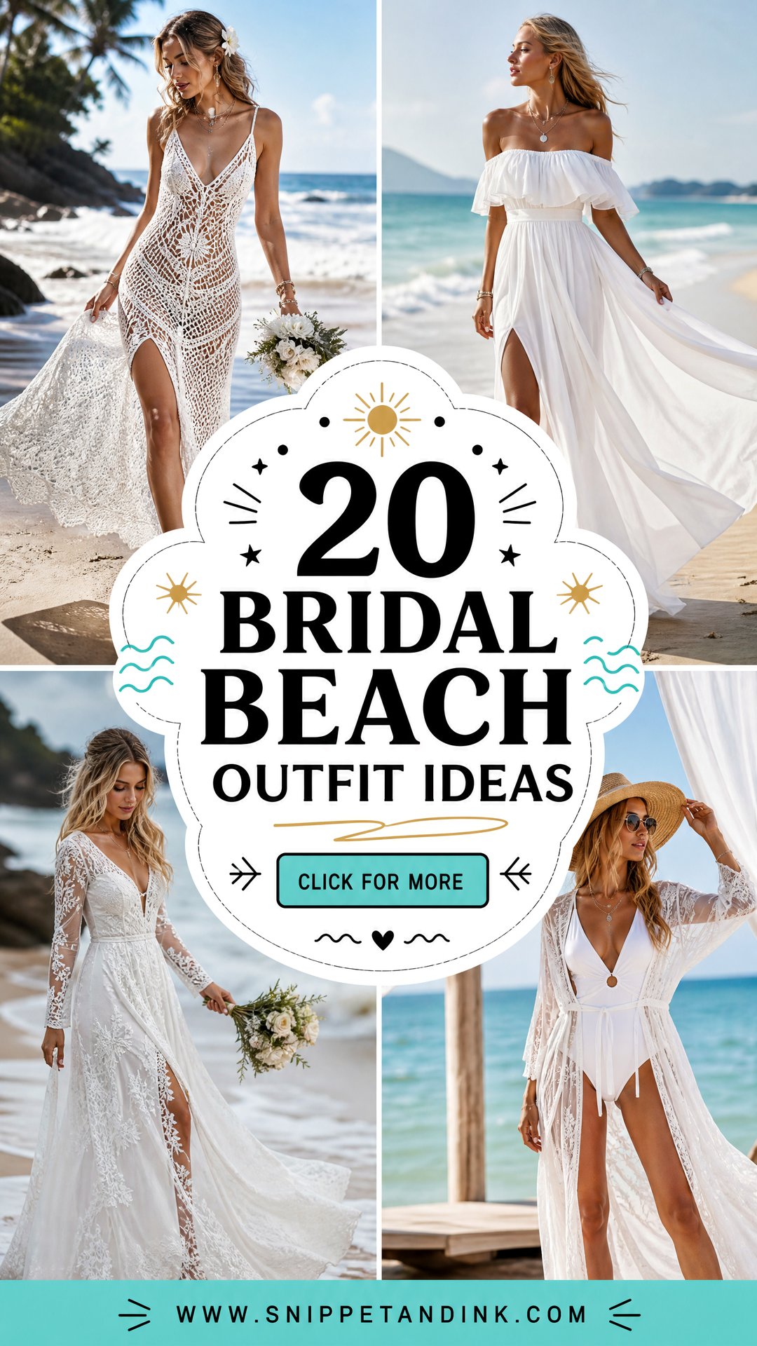 20 Bridal Beach Outfit Ideas for a Breezy Wedding Escape - 20 Bridal Beach Outfit Ideas for a Breezy Wedding Escape