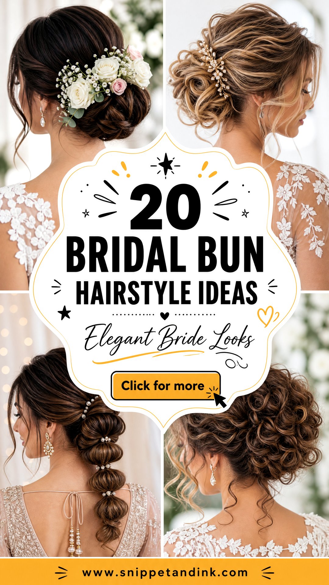 20 Bridal Bun Hairstyle Ideas Elegant Looks for Brides - 20 Bridal Bun Hairstyle Ideas: Elegant Looks for Brides