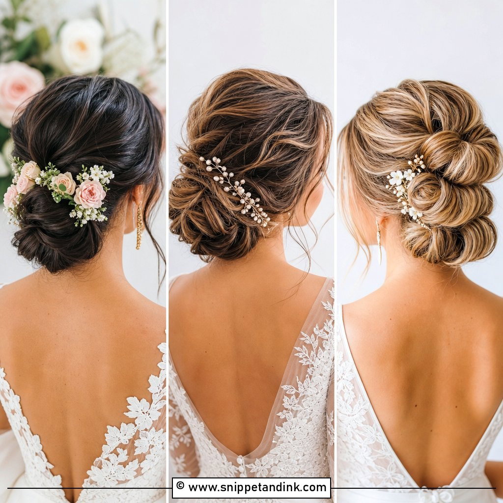 20 Bridal Bun Hairstyle Ideas Elegant Looks for Brides