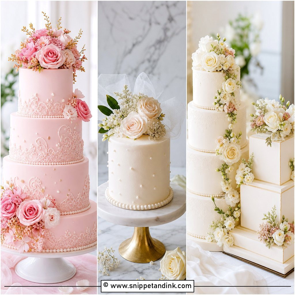 20 Bridal Cakes Elegant Wedding Ideas for Modern Brides