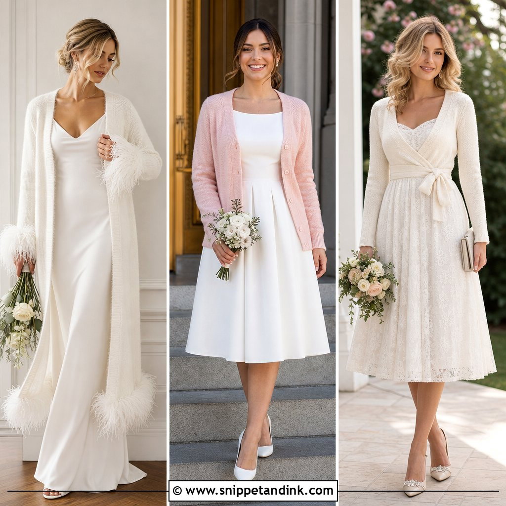 20 Bridal Cardigan Ideas: Cozy Layers for Modern Brides