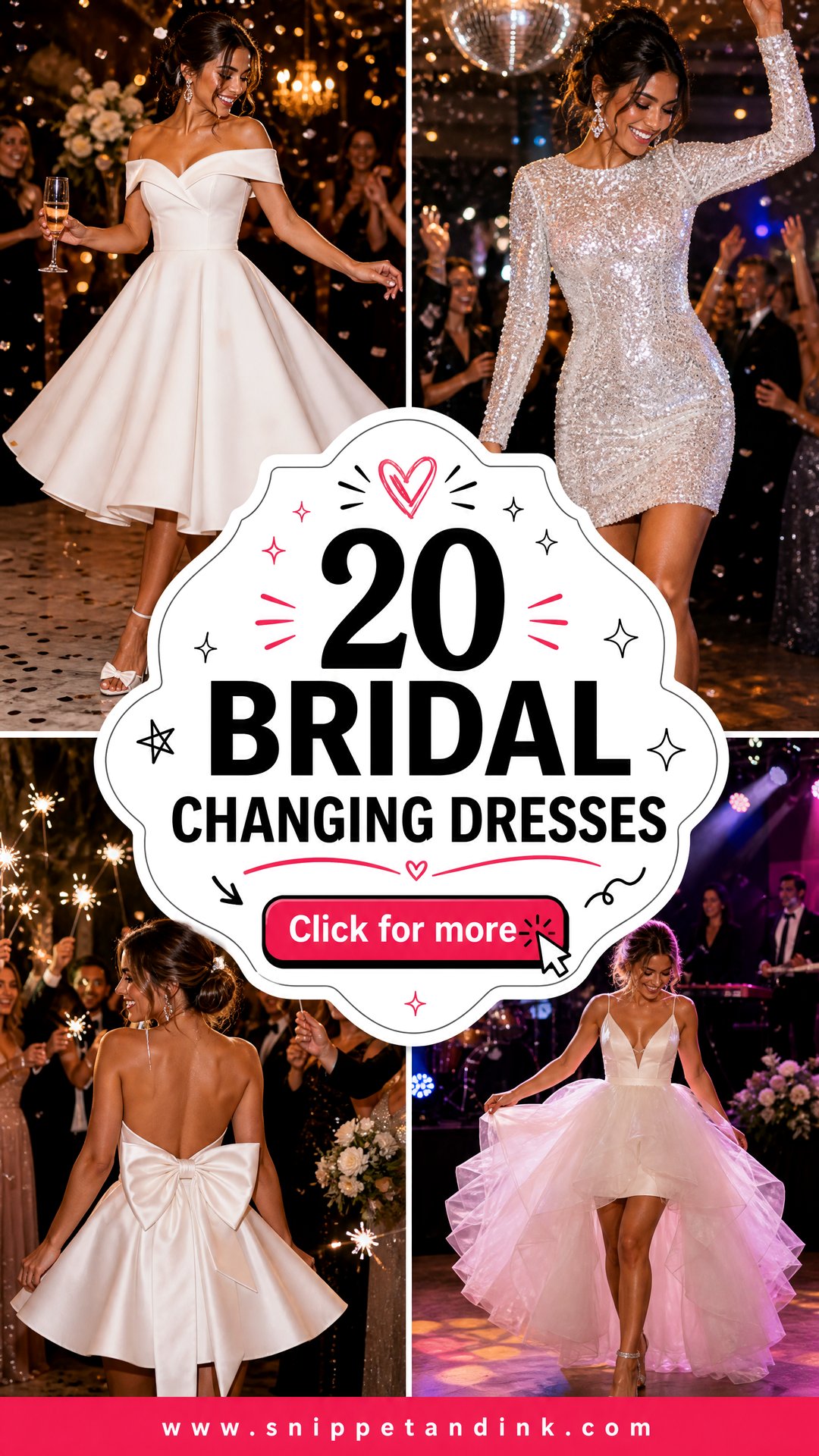 20 Bridal Changing Dresses for a Flawless Reception Look - 20 Bridal Changing Dresses for a Flawless Reception Look