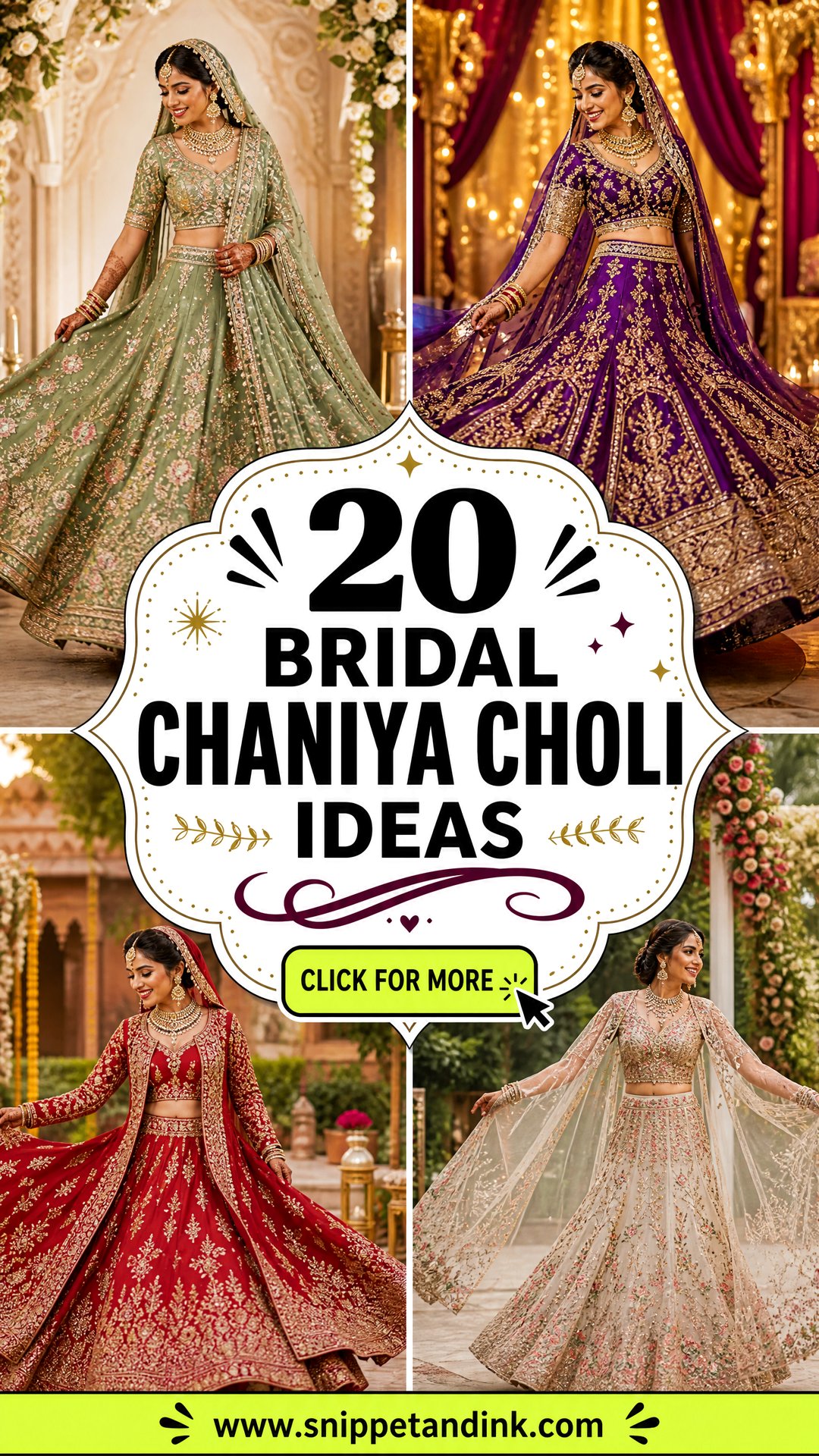 20 Bridal Chaniya Choli Ideas for a Vibrant Wedding Look - 20 Bridal Chaniya Choli Ideas for a Vibrant Wedding Look