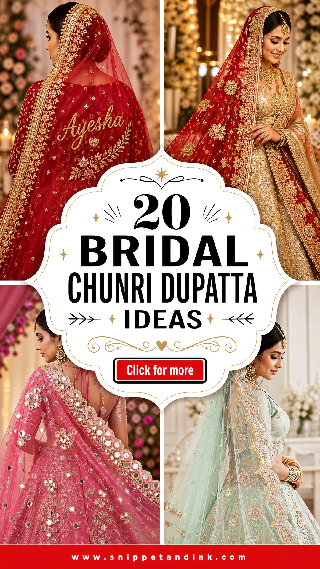 20 Bridal Chunri Dupatta Ideas for a Regal Wedding Look - 20 Bridal Chunri Dupatta Ideas for a Regal Wedding Look