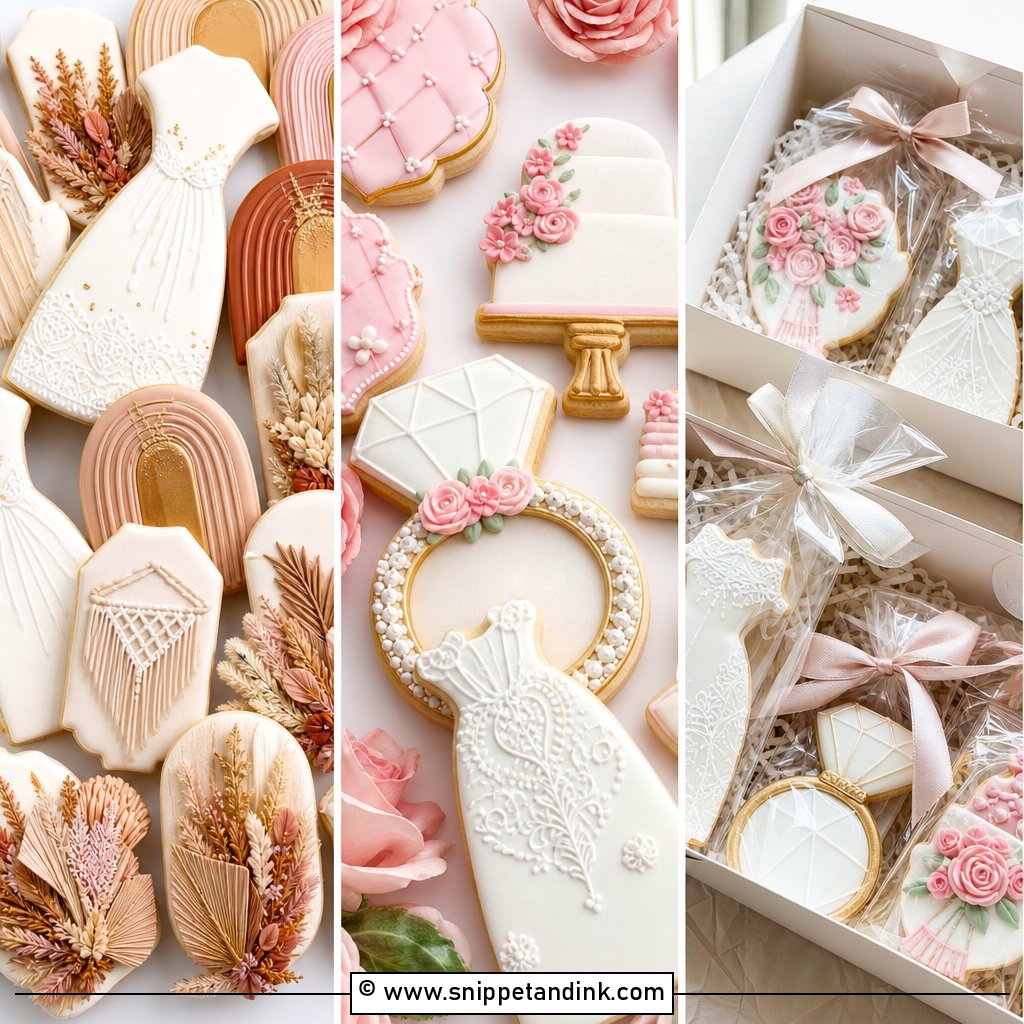 20 Bridal Cookies for Sweet Wedding Showers and Favors