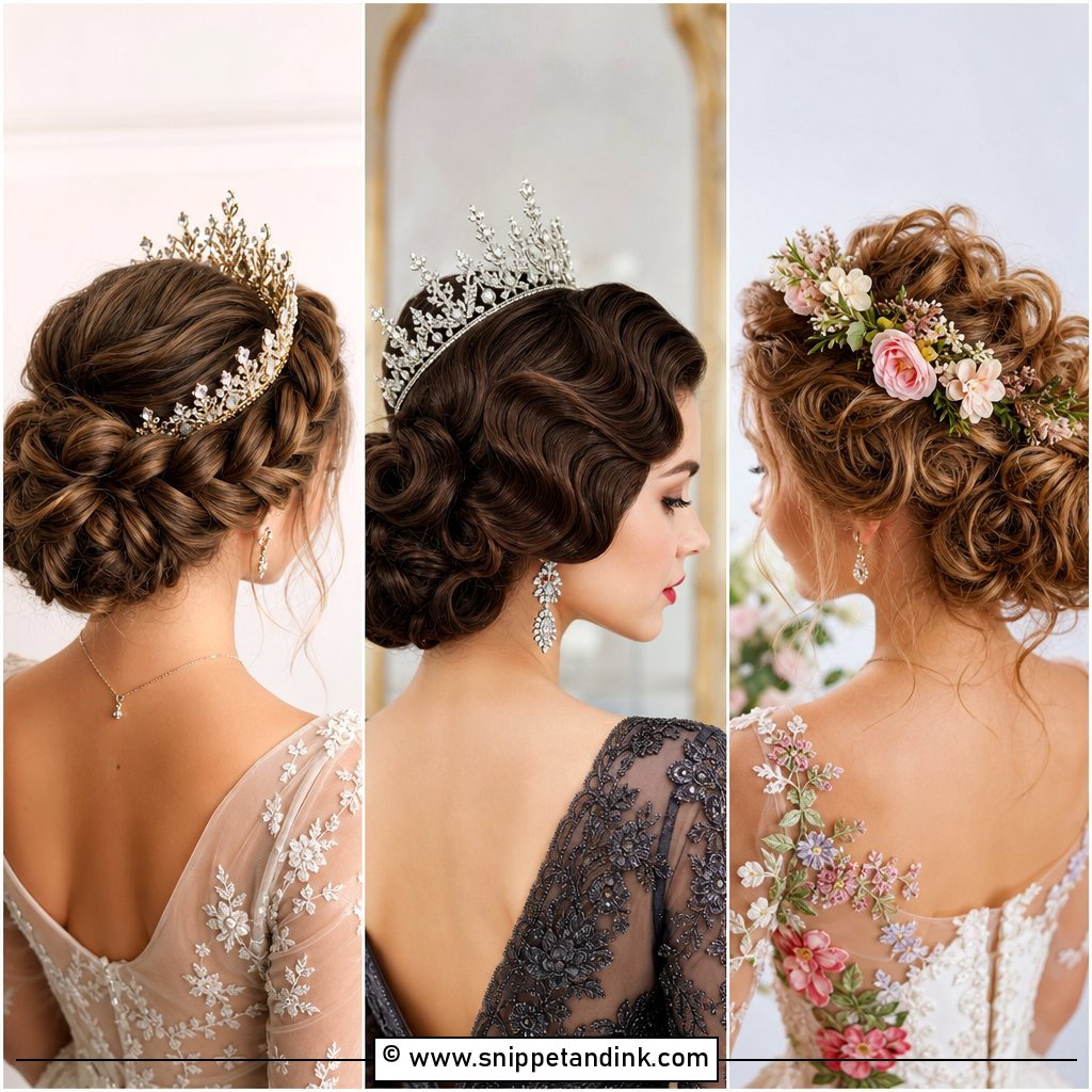 20 Bridal Crown Hairstyles for Regal Wedding-Day Beauty