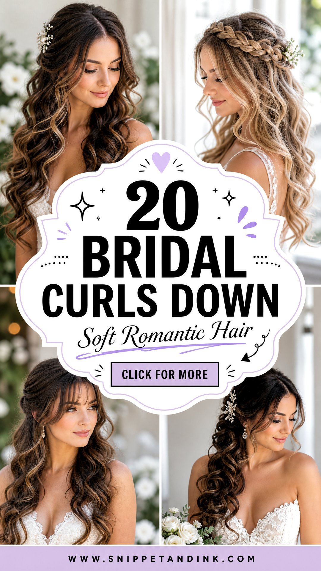 20 Bridal Curls Down for Soft Romantic Wedding Hair - 20 Bridal Curls Down for Soft, Romantic Wedding Hair