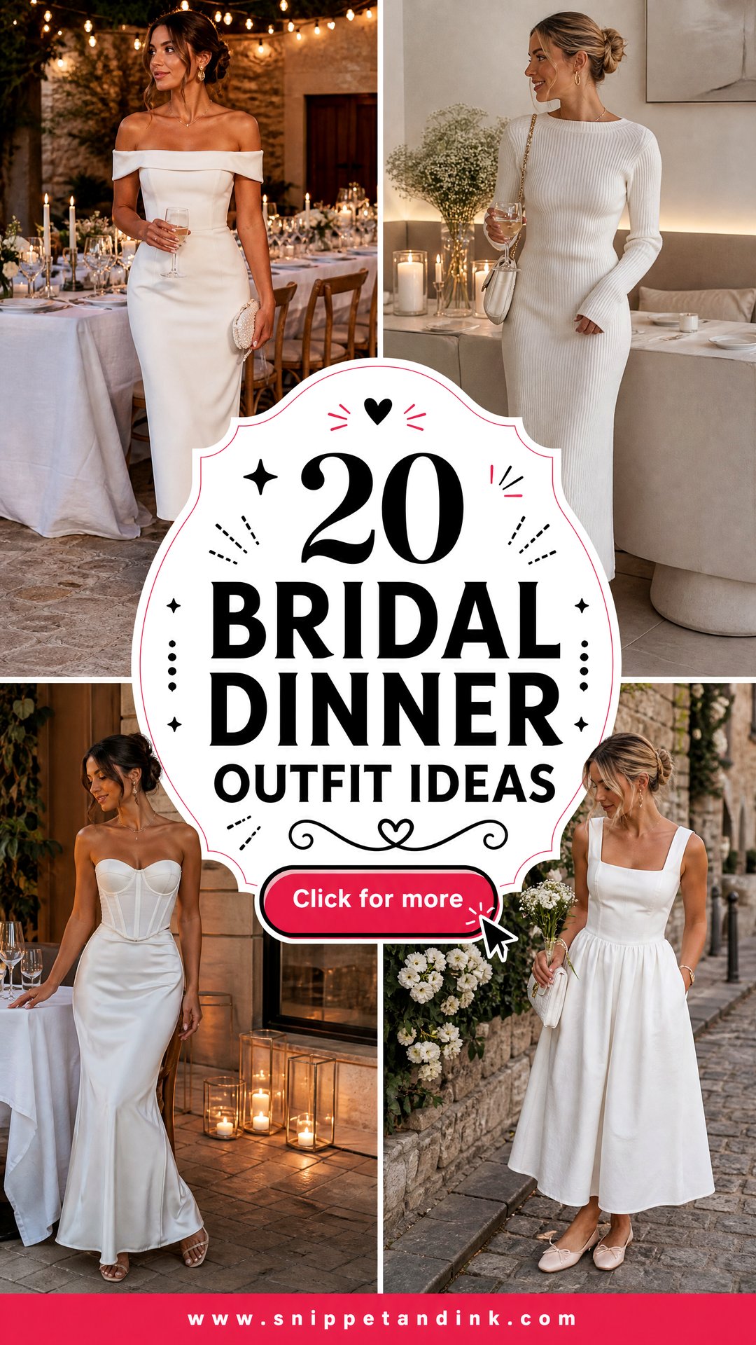 20 Bridal Dinner Outfit Ideas for an Elegant Wedding Night - 20 Bridal Dinner Outfit Ideas for an Elegant Wedding Night
