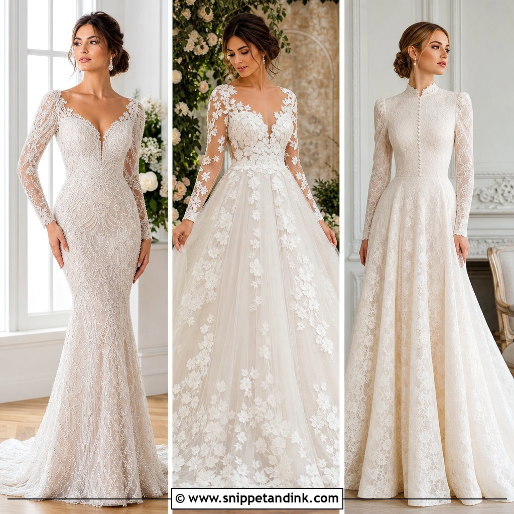 20 Bridal Dress Long Sleeve Ideas for Timeless Elegance