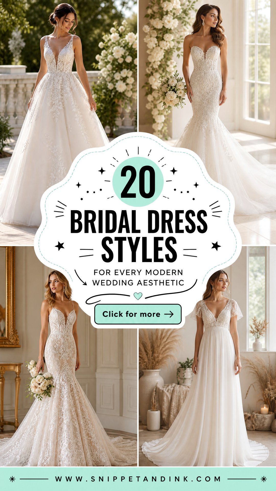 20 Bridal Dress Styles for Every Modern Wedding Aesthetic - 20 Bridal Dress Styles for Every Modern Wedding Aesthetic