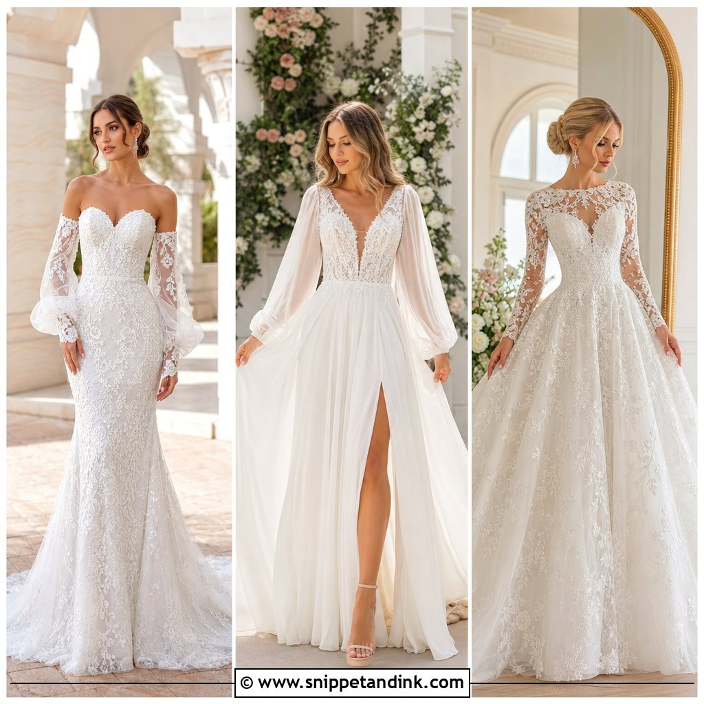 20 Bridal Dresses with Sleeves: Elegant Styles for Every Season