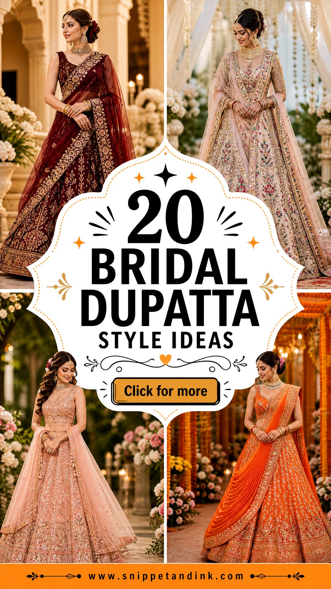 20 Bridal Dupatta Style Ideas for a Graceful Wedding Look - 20 Bridal Dupatta Style Ideas for a Graceful Wedding Look
