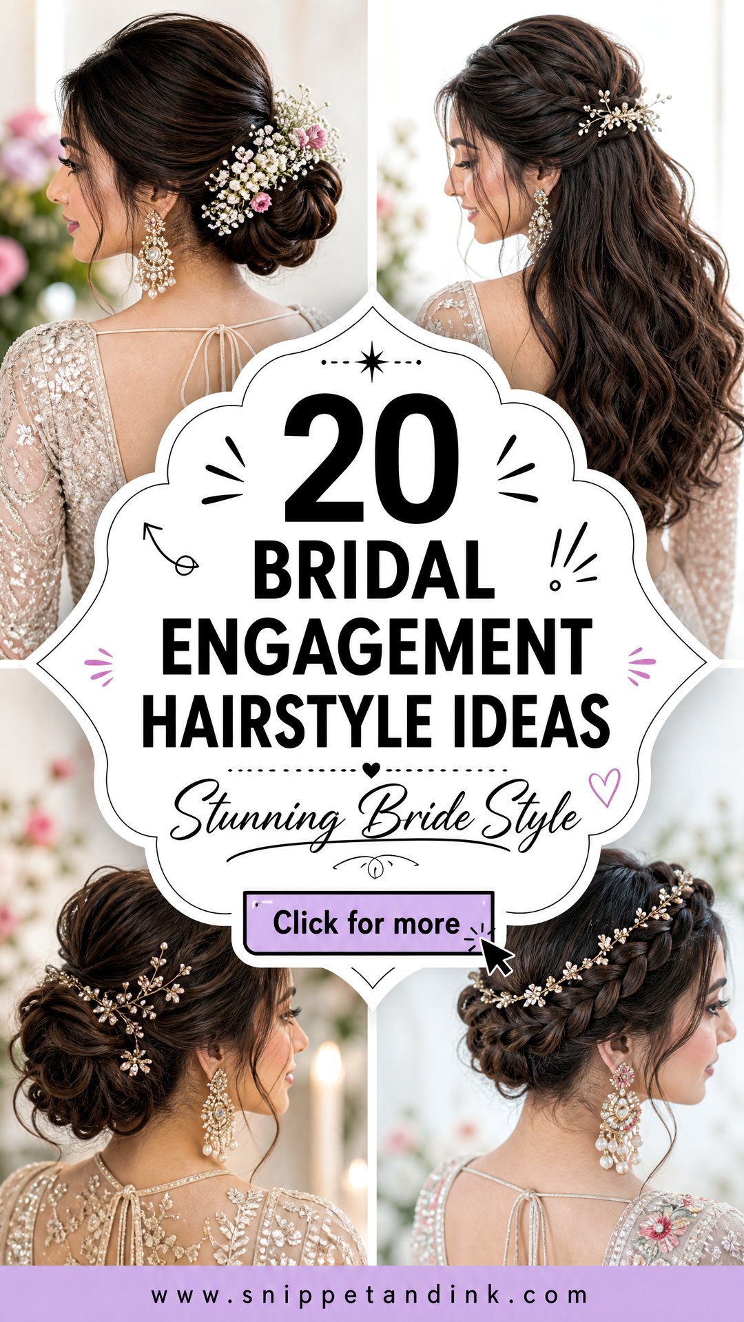 20 Bridal Engagement Hairstyle Ideas for a Stunning Look - 20 Bridal Engagement Hairstyle Ideas for a Stunning Look