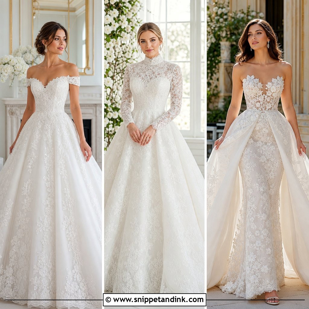 20 Bridal Frocks Gowns for a Timeless Wedding-Day Bridal Look