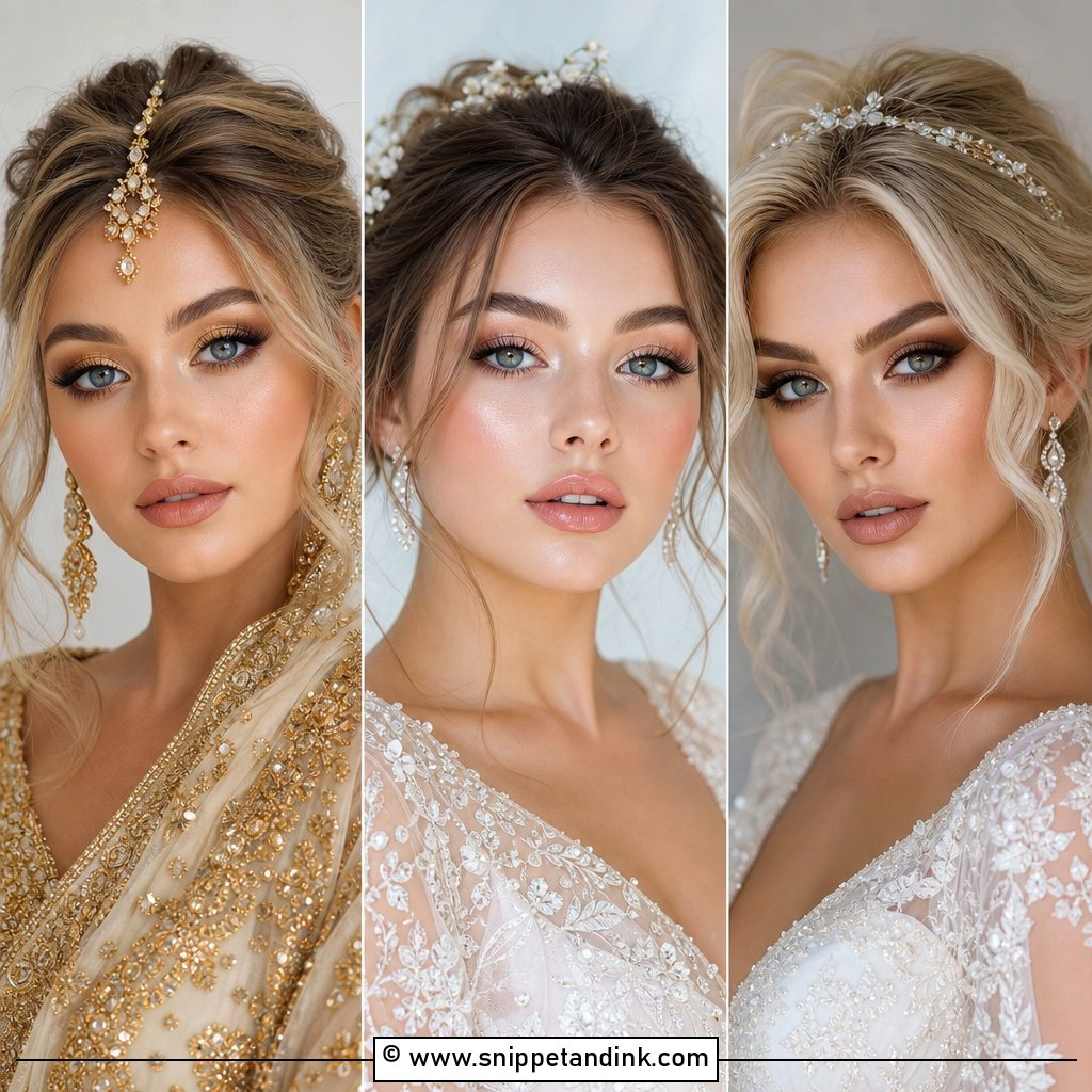 20 Bridal Glam Makeup for Blue Eyes Dreamy Wedding Looks