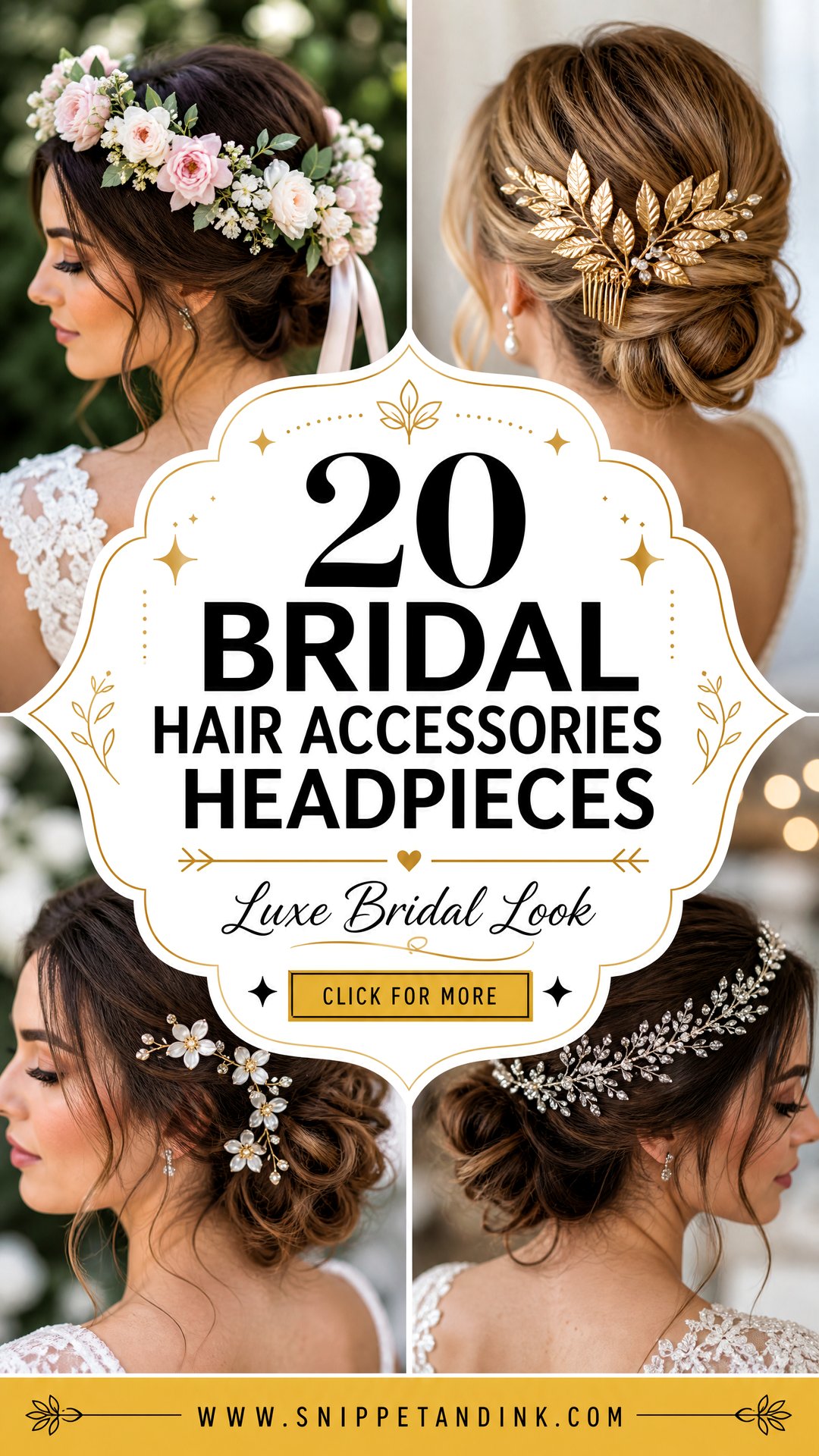 20 Bridal Hair Accessories Headpieces for a Luxe Bridal Look - 20 Bridal Hair Accessories Headpieces for a Luxe Bridal Look