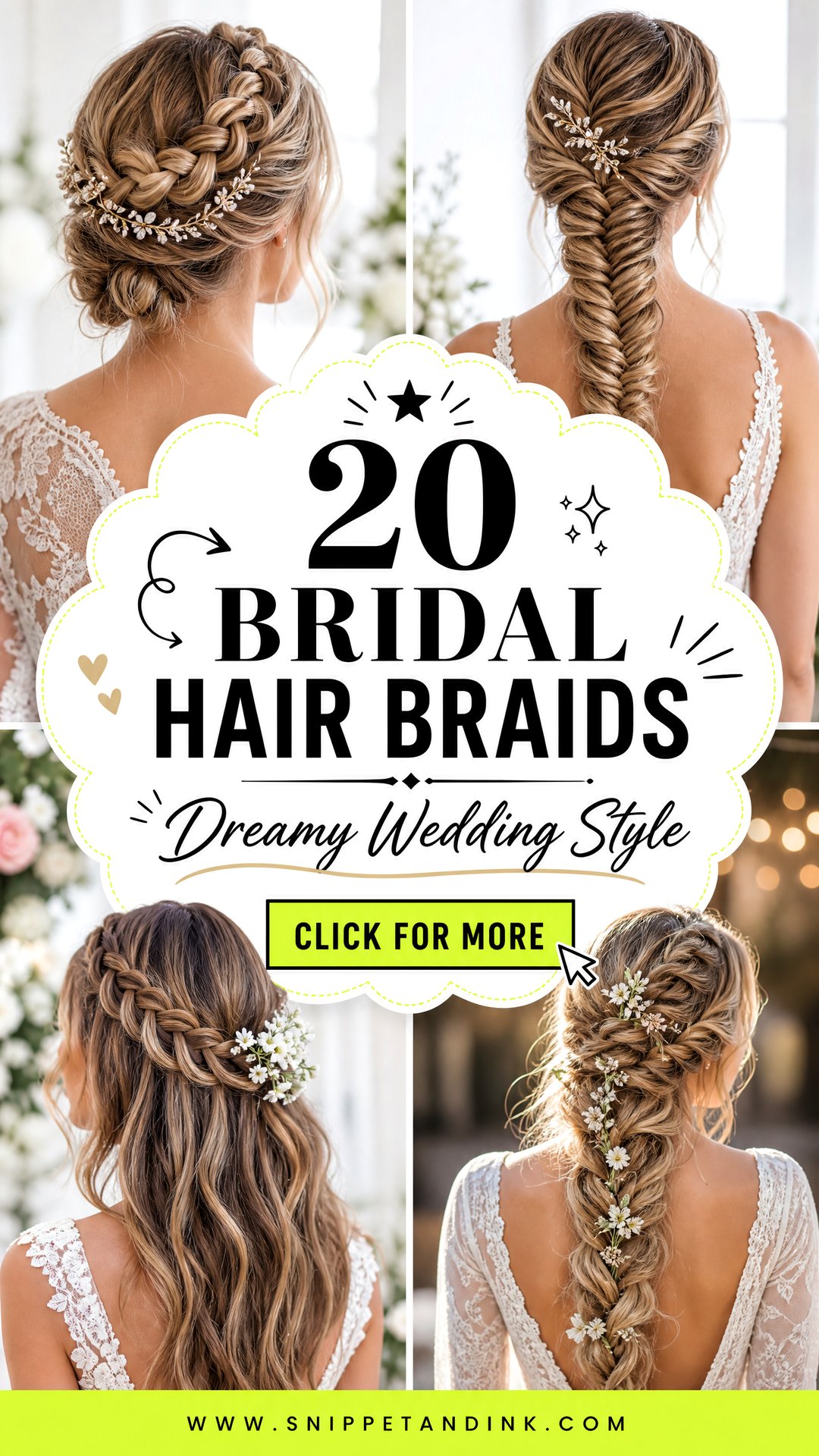 20 Bridal Hair Braids for Dreamy Wedding-Day Style Inspo - 20 Bridal Hair Braids for Dreamy Wedding-Day Style Inspo