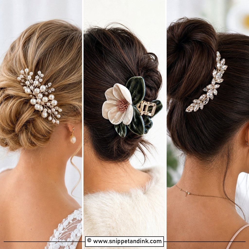 20 Bridal Hair Clip Ideas for a Chic Wedding Finish Today