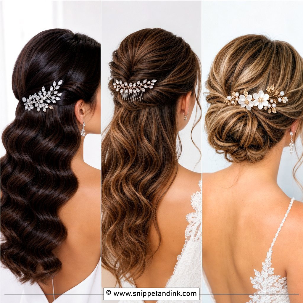 20 Bridal Hair Comb Ideas for Elegant Veil-Free Style Now