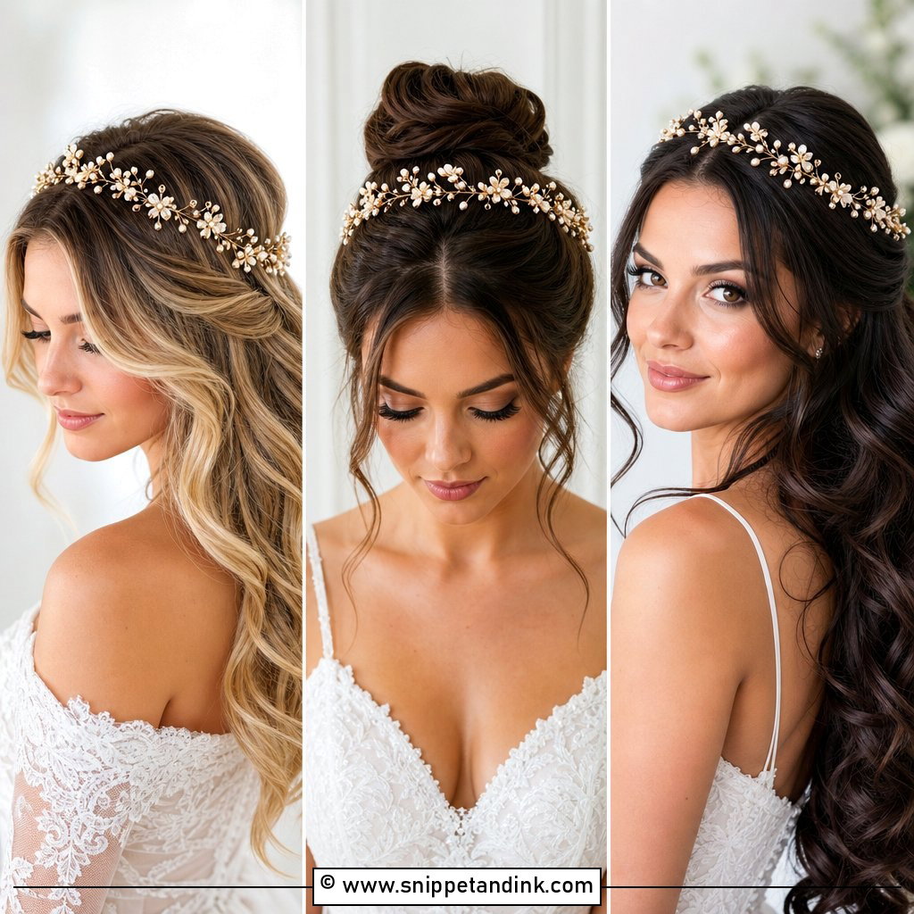 20 Bridal Hair Crown Ideas for a Regal Wedding Moment Look
