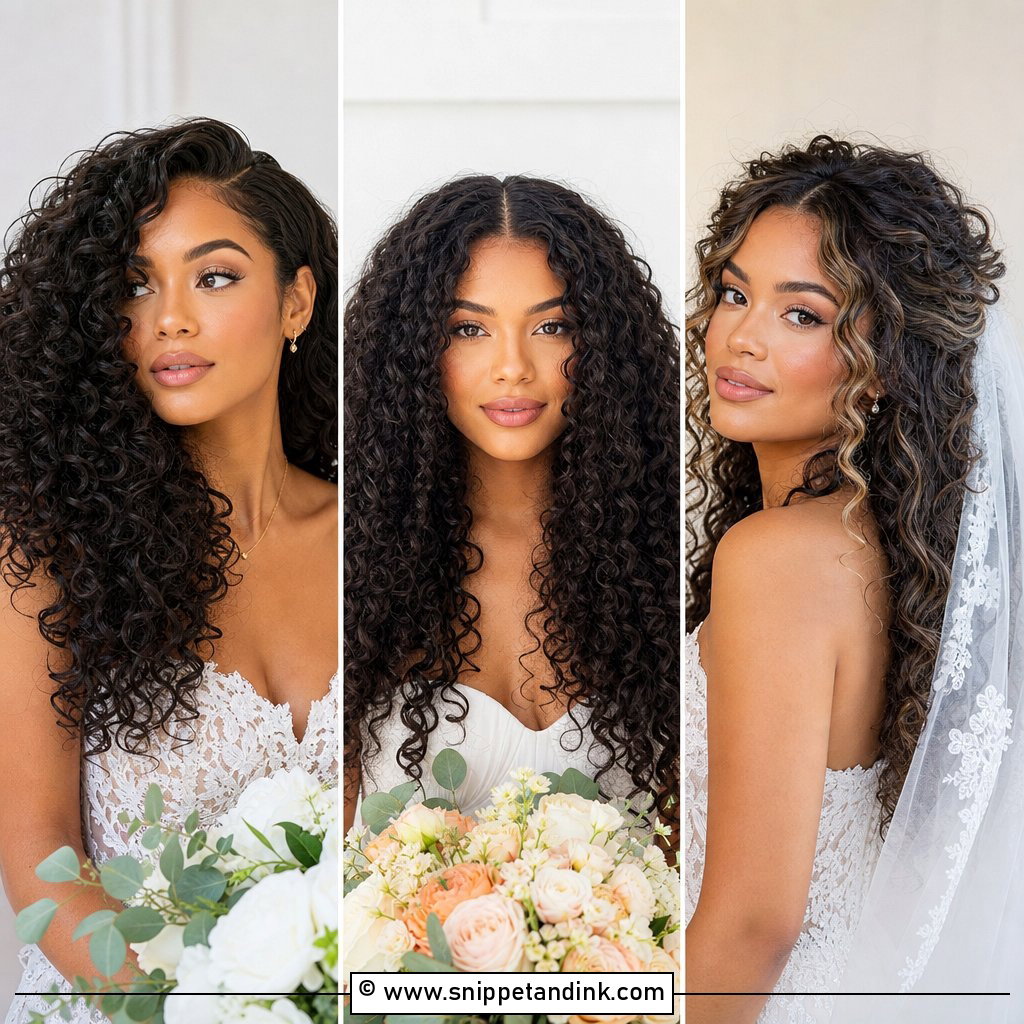 20 Bridal Hair Curly Down Ideas for Effortless Glam Brides