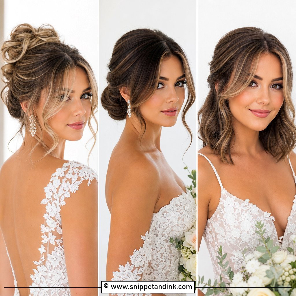 20 Bridal Hair Curtain Bangs for Soft Modern Brides to Love