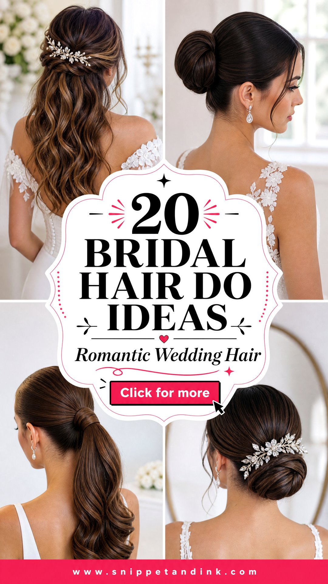 20 Bridal Hair Do Ideas for a Romantic Wedding Day Look - 20 Bridal Hair Do Ideas for a Romantic Wedding Day Look