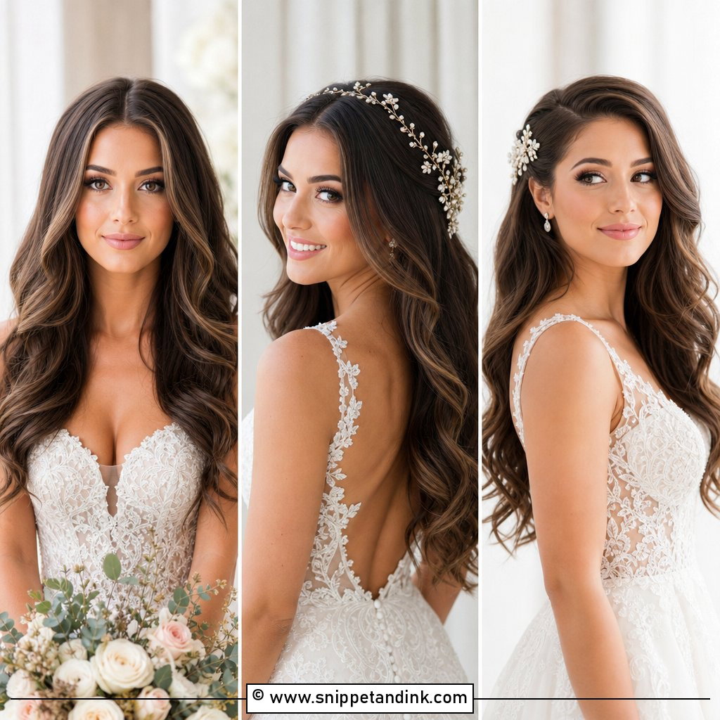 20 Bridal Hair Down Curls for Romantic Wedding Movement
